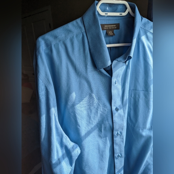 Denver Hayes Never-Iron Light Blue Men's Button Up - Picture 6 of 6